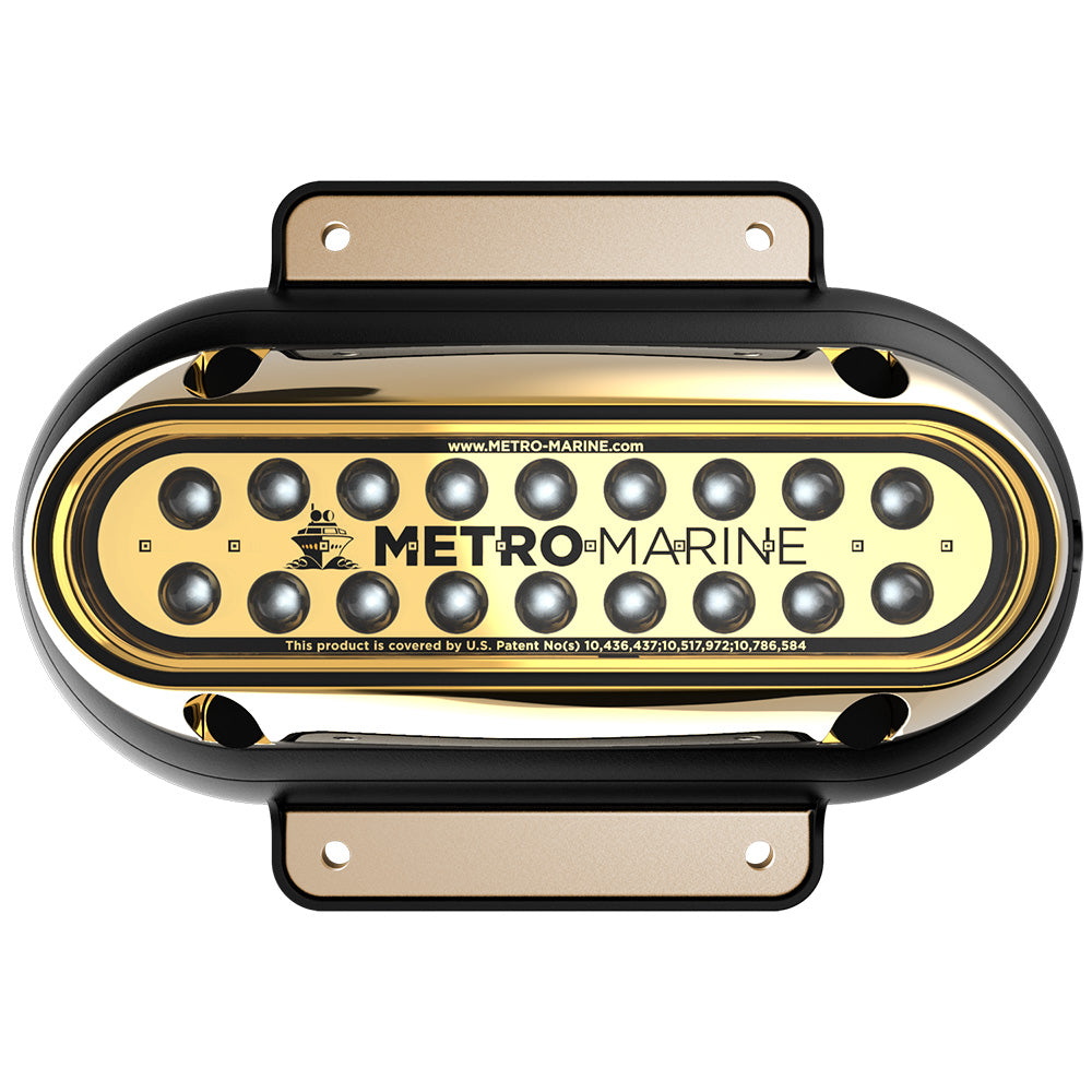 Metro Marine HighOutput Elongated Surface Mount Light wIntelligent Monochromatic LEDs Aqua 90 Beam FSME1HA390