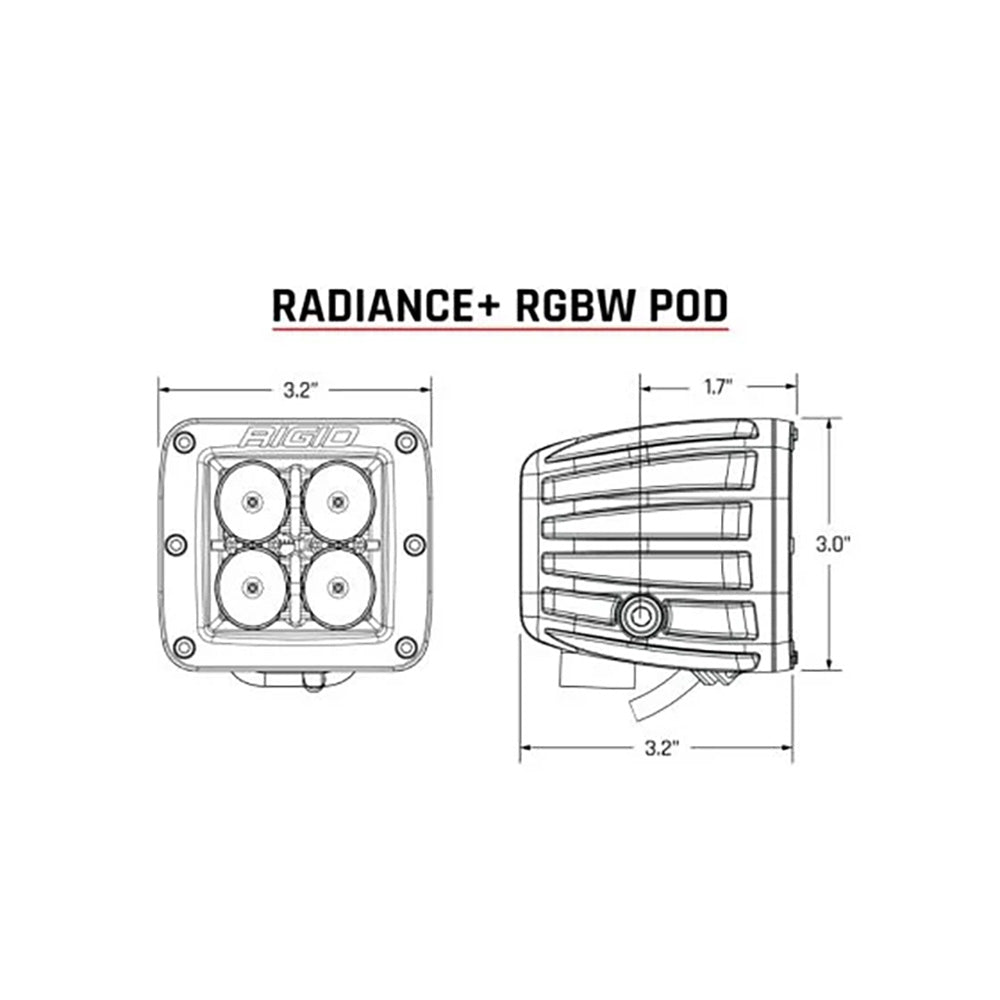 RIGID Industries Radiance Pod RGBW Pair 202053
