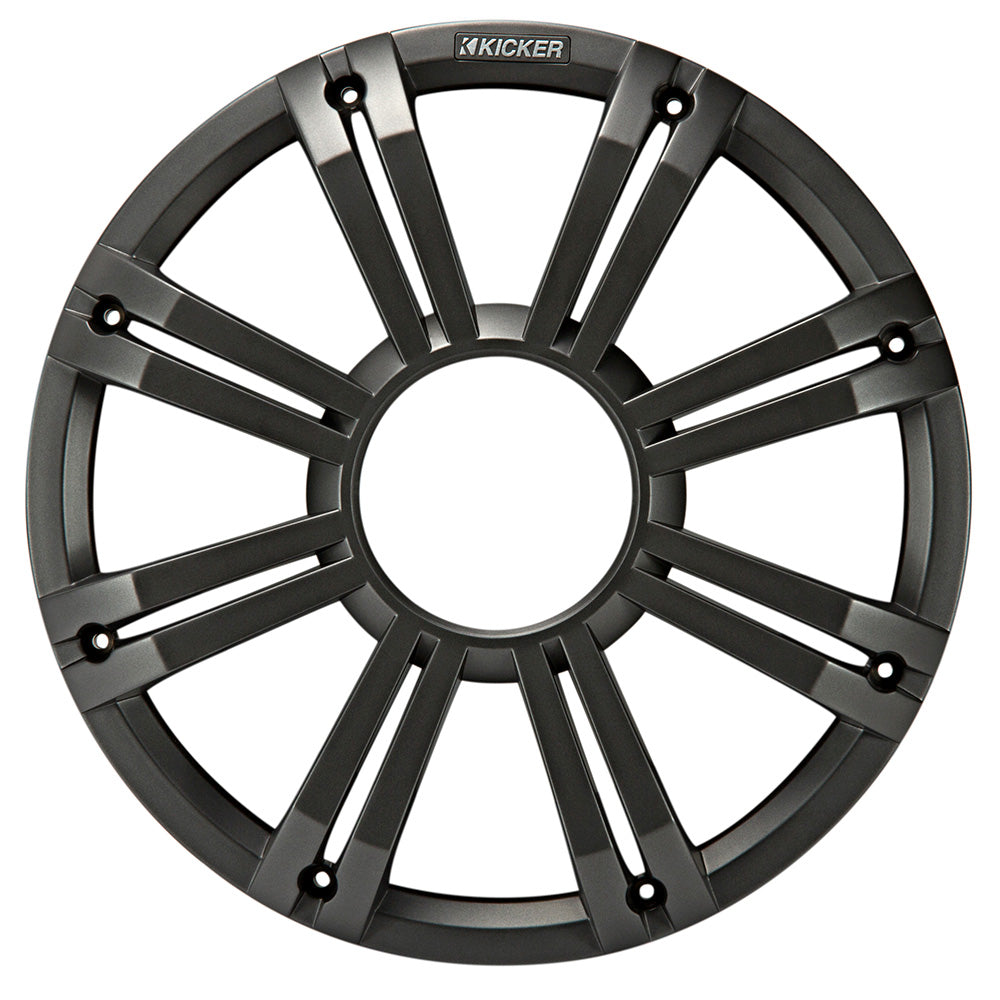 KICKER KMG12 12 Grille fKM12 KMF12 Subwoofers Charcoal LED Lighting 45KMG12C