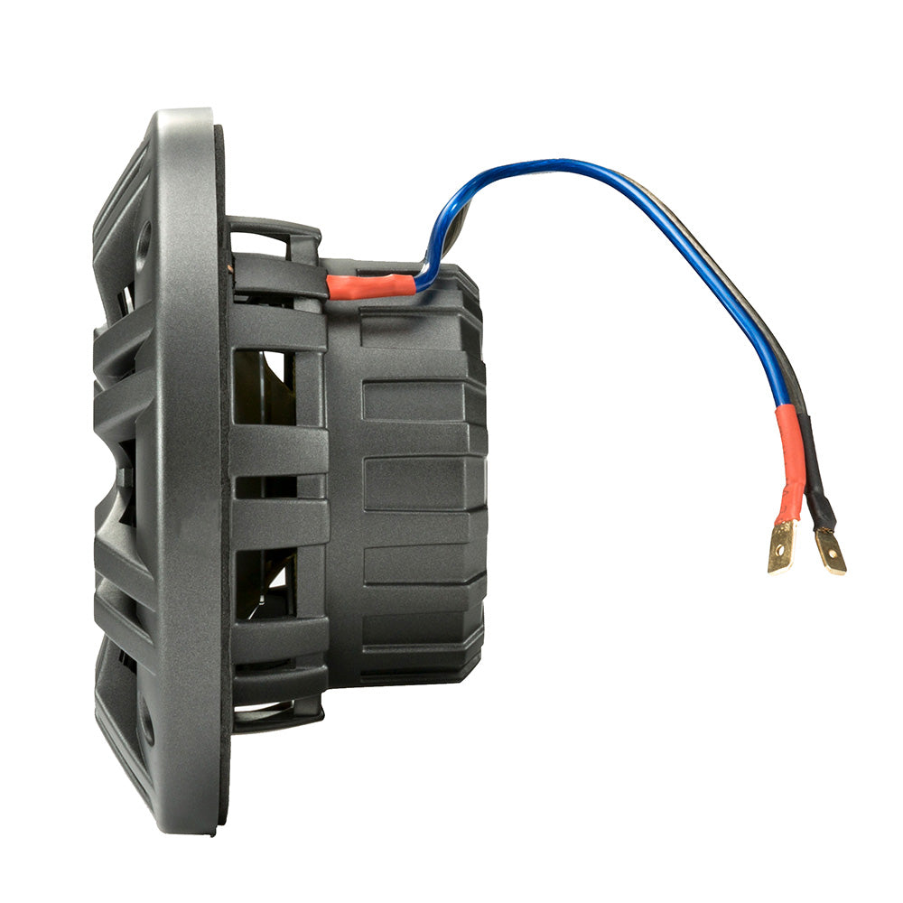 KICKER KM4 4 Marine Coaxial Speakers w12 Tweeters 2Ohm Charcoal White 45KM42