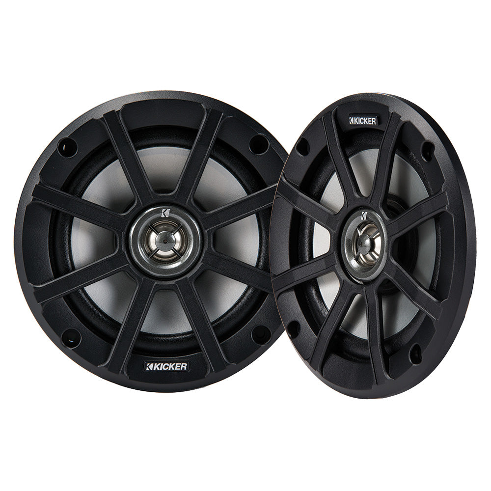KICKER PSC65 65 Powersports WeatherProof Coaxial Speakers 2Ohm Black 51PSC652