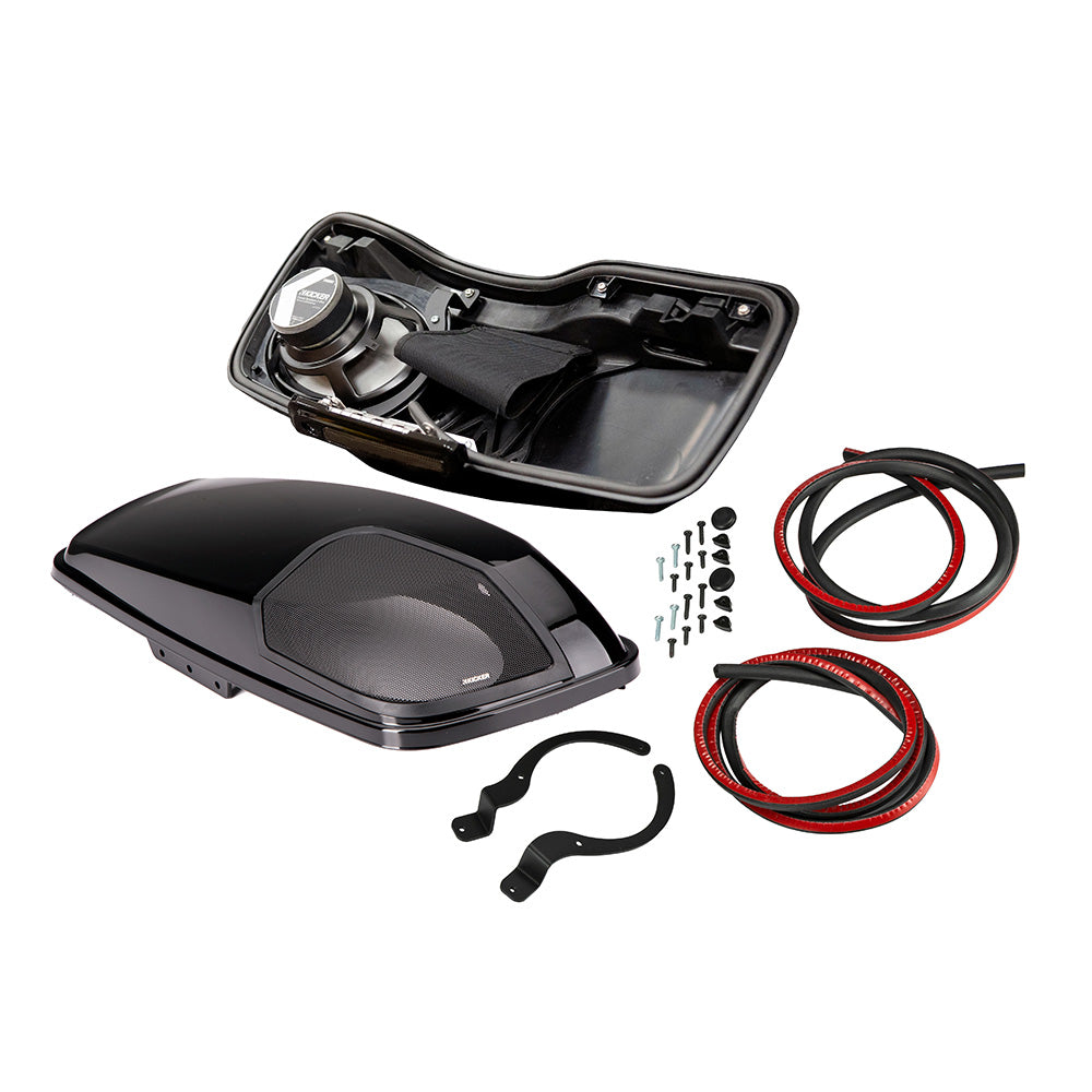 KICKER Harley Davidson Bag Lid Pair w6x9 Speakers Harness For Harley Davidson 2014Present Models 46HDBL69