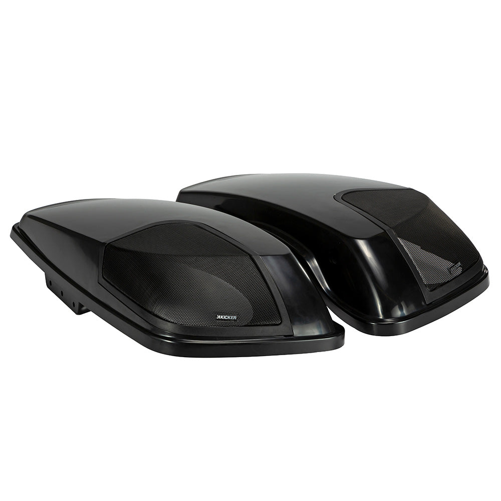 KICKER Harley Davidson Bag Lid Pair fHarley Davidson 2014Present Models Vivid Black 46HDBLVB