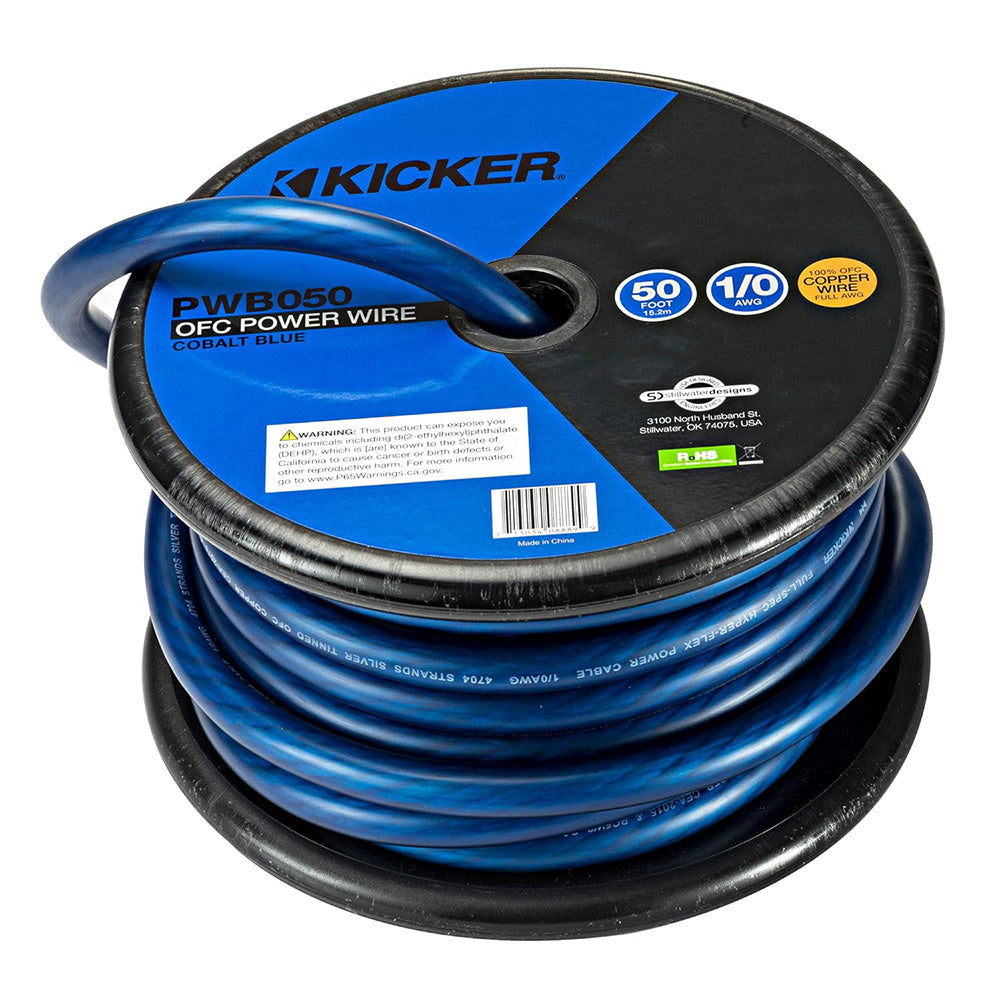 KICKER PWB050 50 10AWG Power Wire Blue 46PWB050