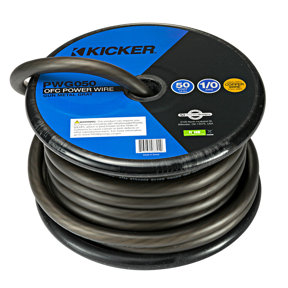 KICKER PWG050 50 10AWG Power Wire Grey 46PWG050