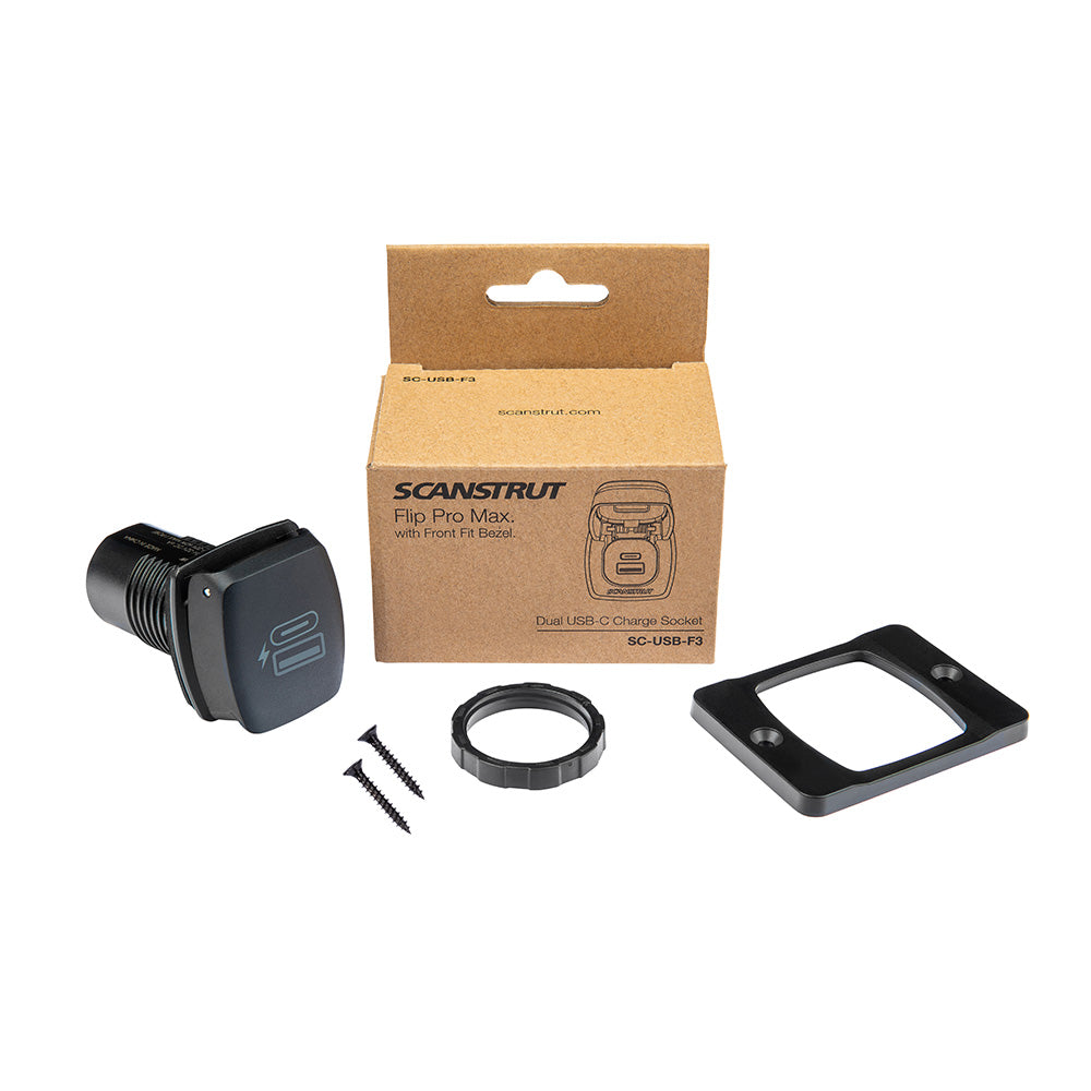 Scanstrut Flip Pro Plus Fast Charge USBA USBC Socket SCUSBF4
