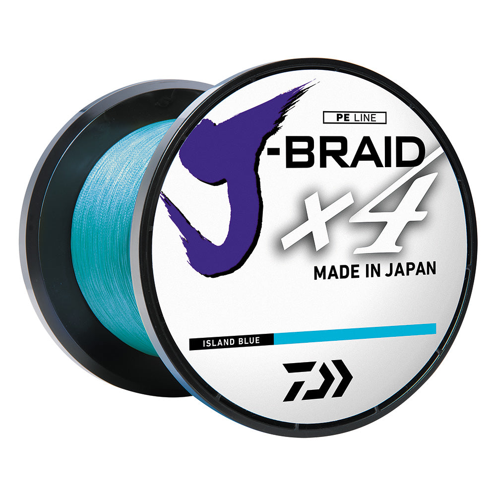Daiwa JBRAID x4 Braided Line 15 lbs 300 yds Island Blue JB4U15300IB