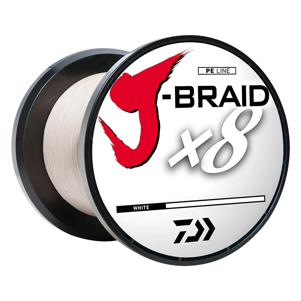 Daiwa JBRAID x8 Braided Line 80 lbs 300 yds White JB8U80300WH