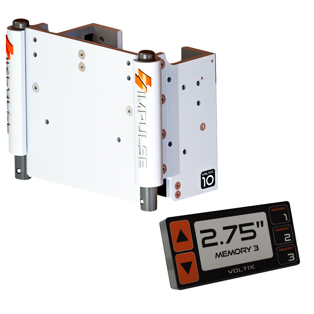 IMPULSE XL 10 Set Back Electric Jack Plate wSmart Control White Cerakote 75071W