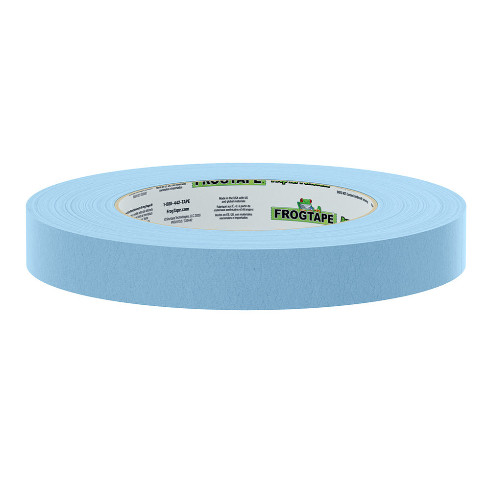 FrogTape CP 250 MediumHigh Adhesion Masking Tape 18MM x 55M x 12Pack Light Blue Rated f250F 105770