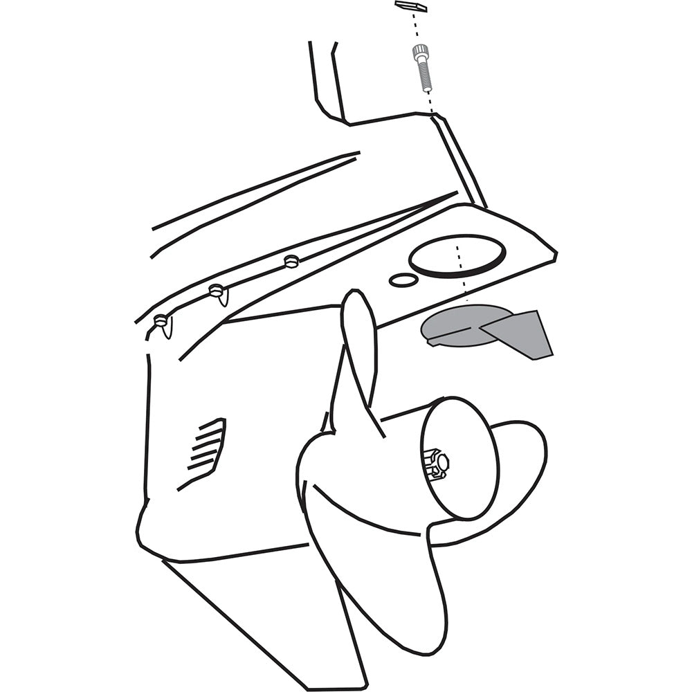 Performance Metals Yamaha Trim Tab Anode 150225 hp Aluminum 00125A