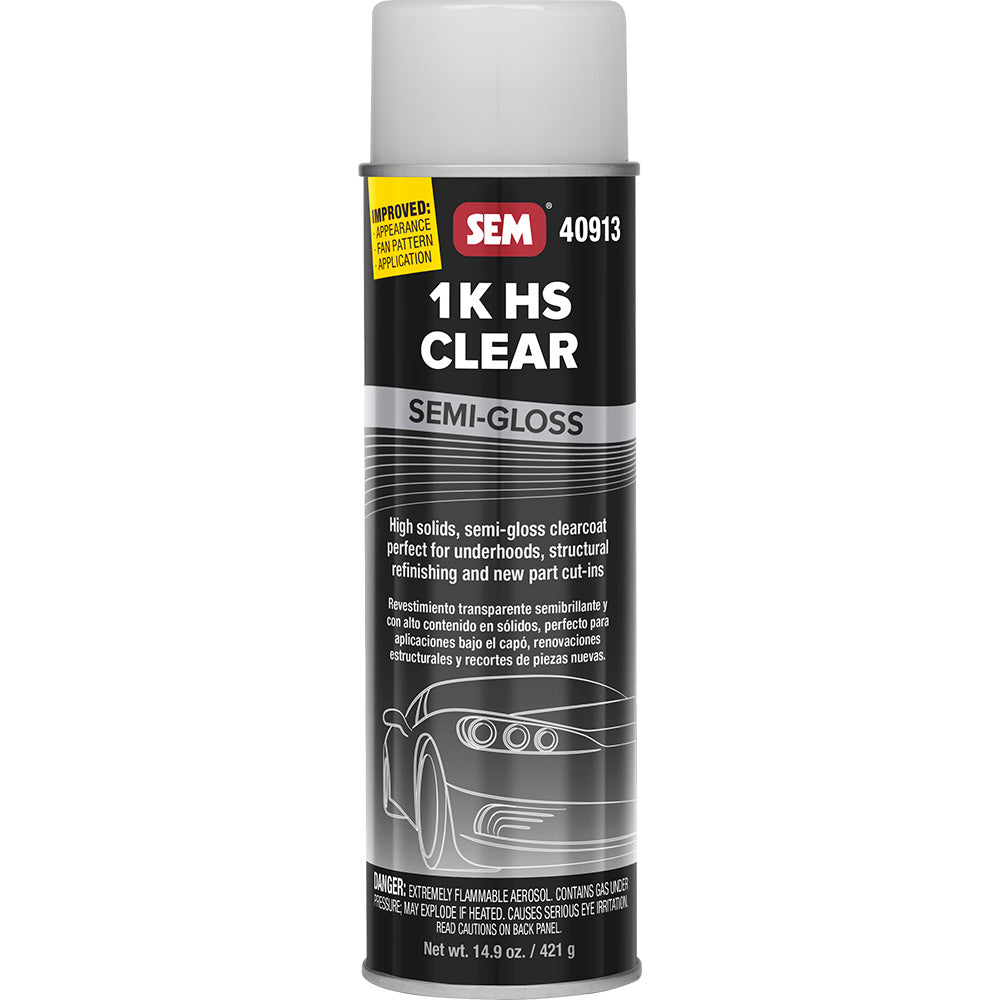 SEM 1K HS Clear 20oz Aerosol Can SemiGloss Finish 40913