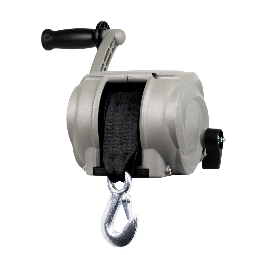 Powerwinch Premier Series Winch 2000lb 8 Crank Arm Saltwater Silver 21300W20008SR