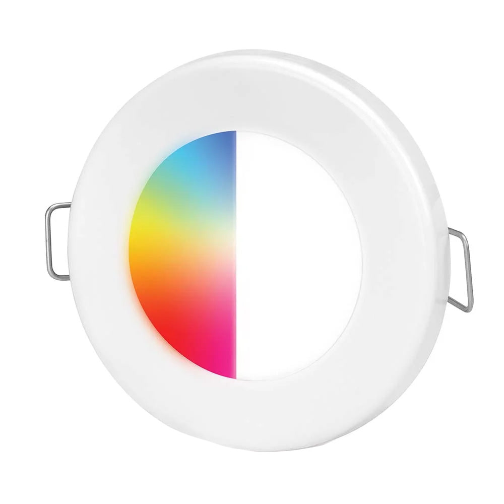 Hella Marine EuroLED75 RGBW Downlight White Bezel 017884001