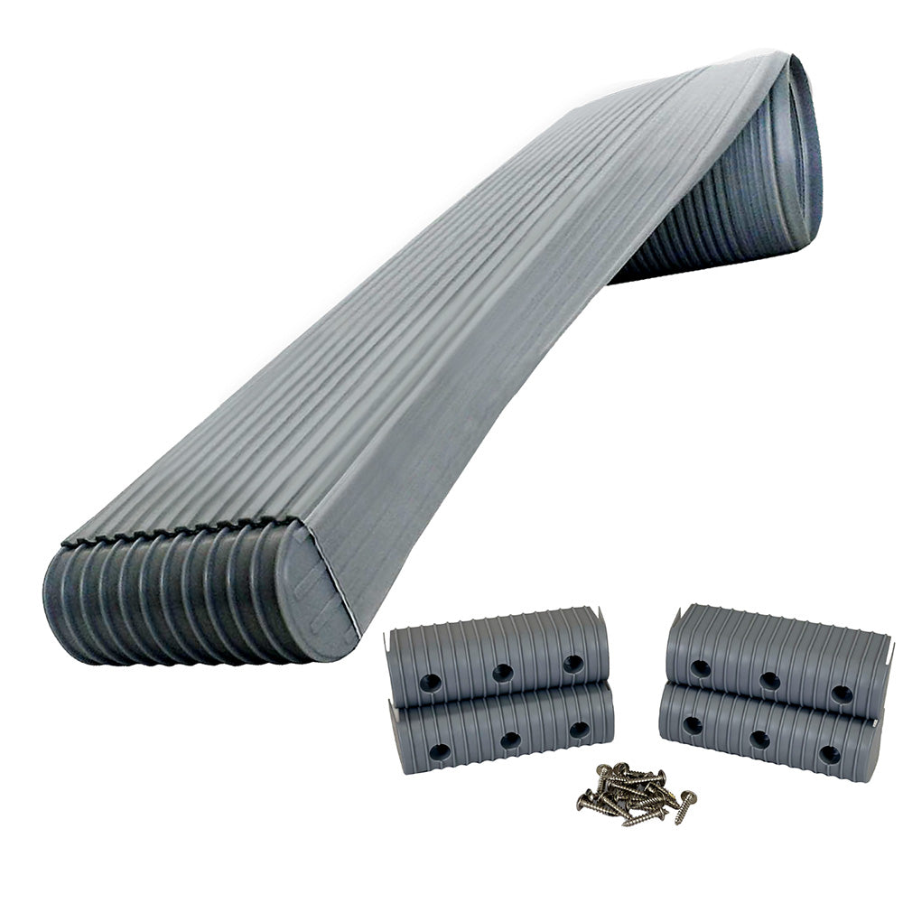 Caliber BunkWrap Kit Grey 24 x 2 x 6 Roll 4 Caps HRDW Roll 4 Endcaps Stainless Steel Hardware 23056