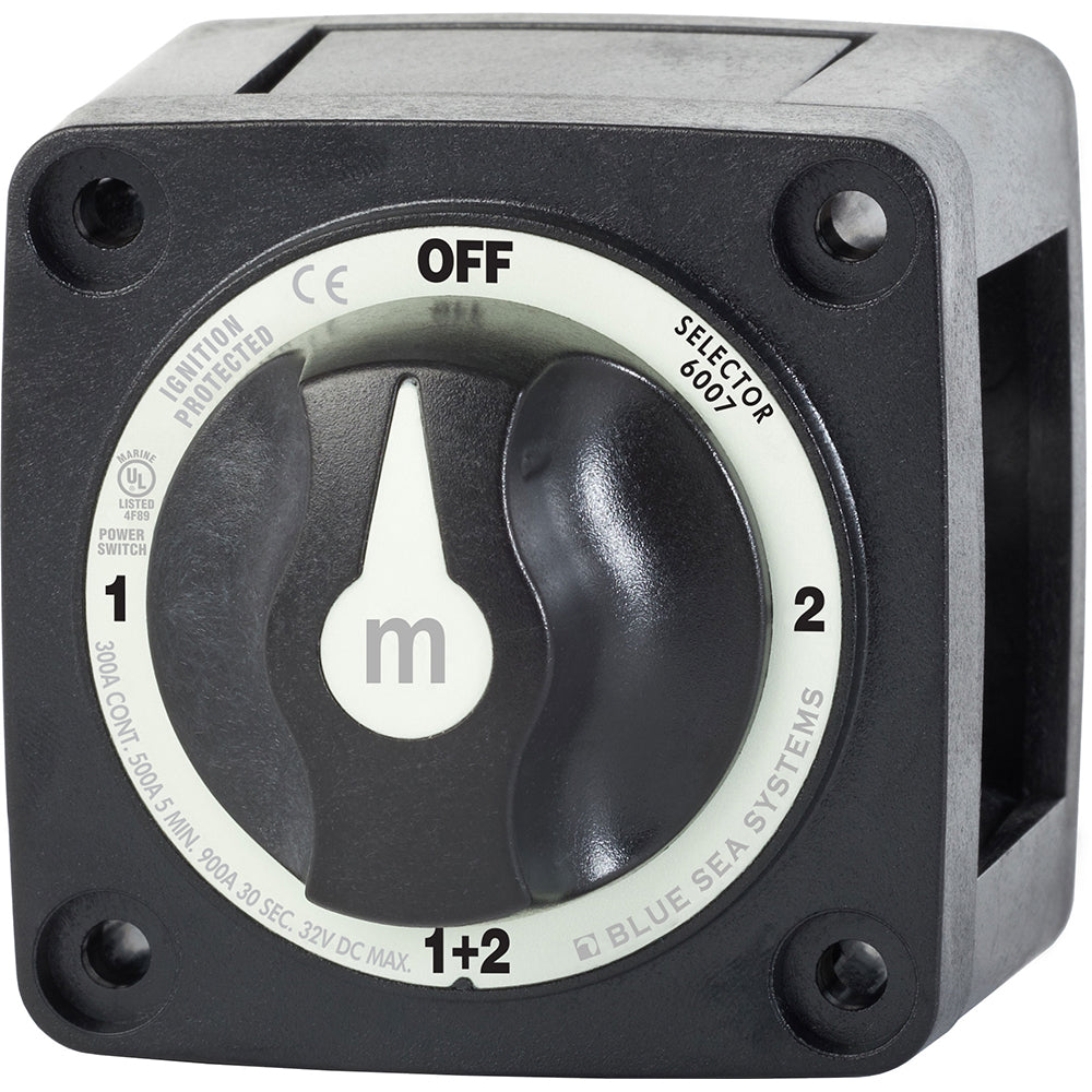 Blue Sea 6007200 Battery Switch Mini 4 Position Black 6007200