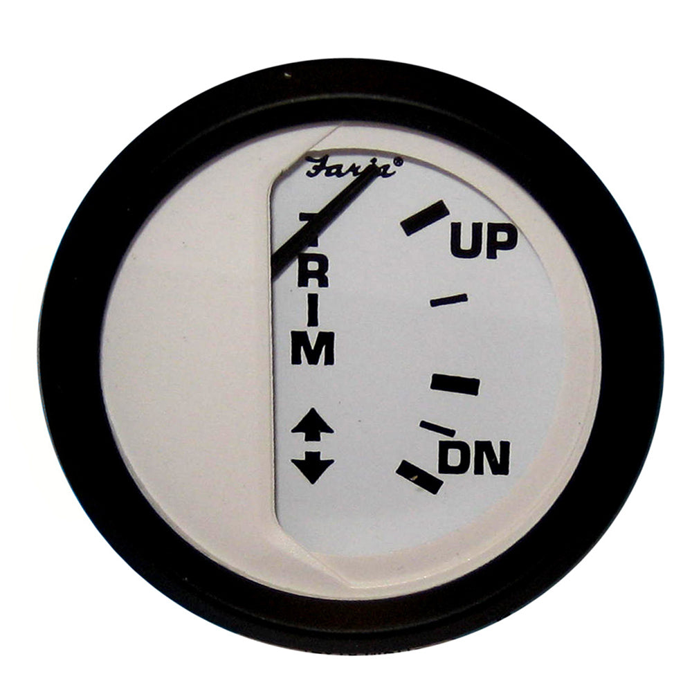 Faria Euro White 2 Trim Gauge f Mercury Mariner MercruiserVolvo DP Yamaha 01 and Newer 12916
