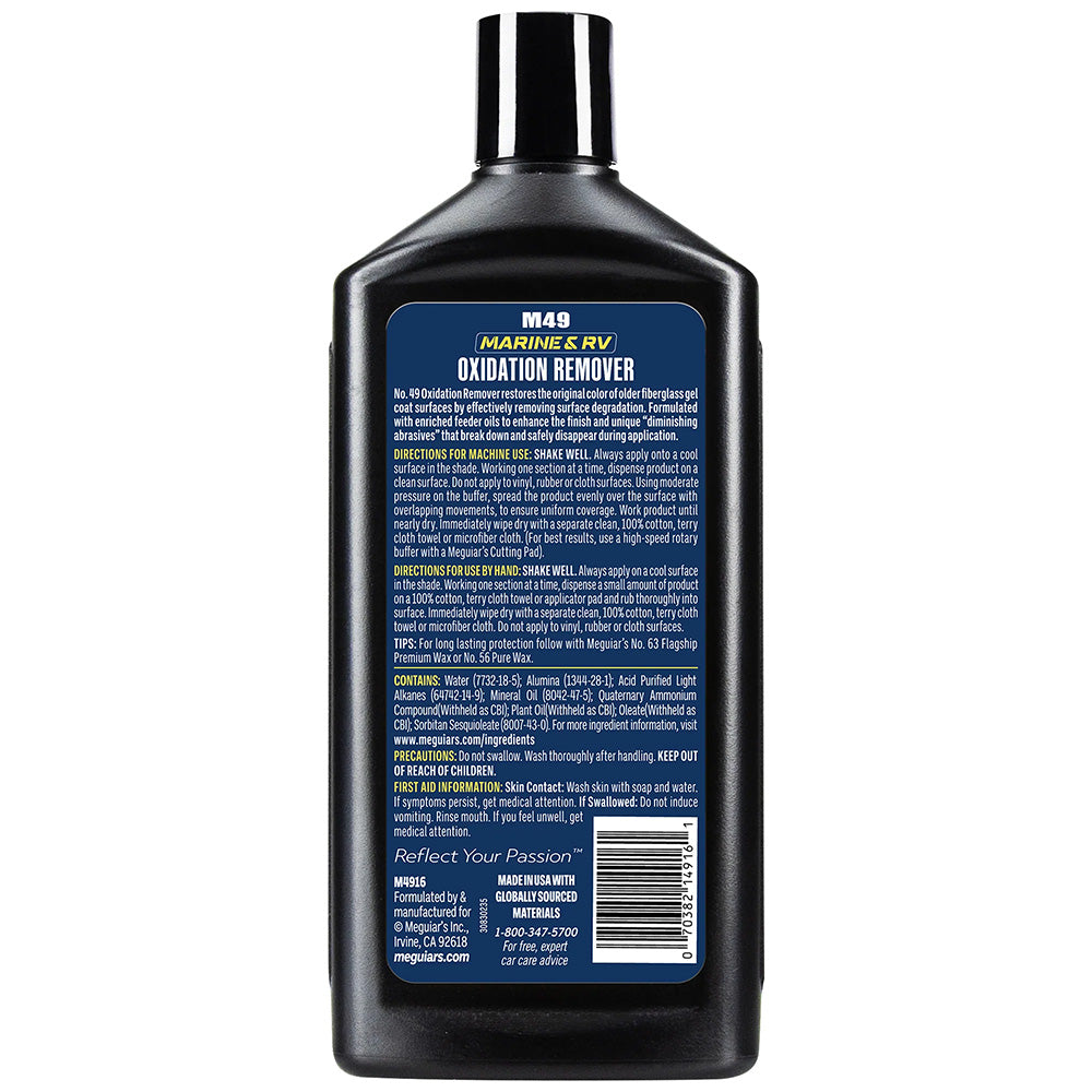 Meguiars 49 Heavy Duty Oxidation Remover 16oz M4916
