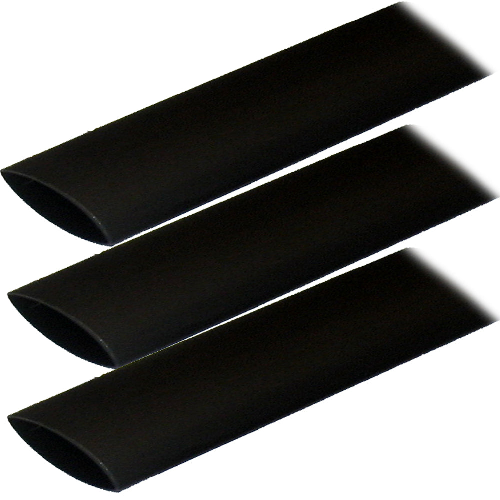 Ancor Adhesive Lined Heat Shrink Tubing ALT 1 x 12 3Pack Black 307124