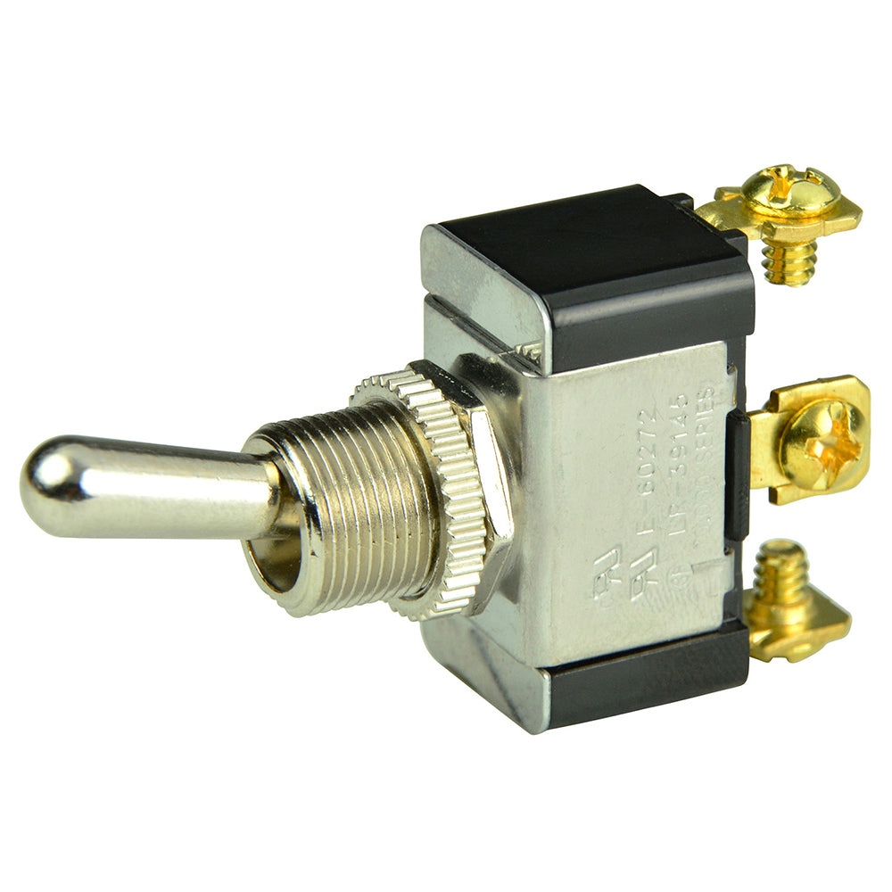 BEP SPDT Chrome Plated Toggle Switch ONOFFON 1002015