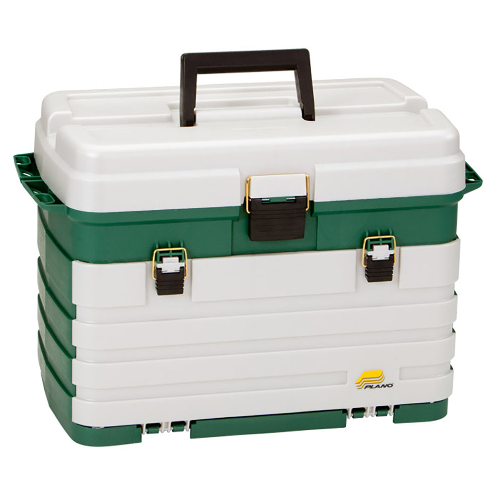 Plano 4Drawer Tackle Box Green MetallicSilver 758005