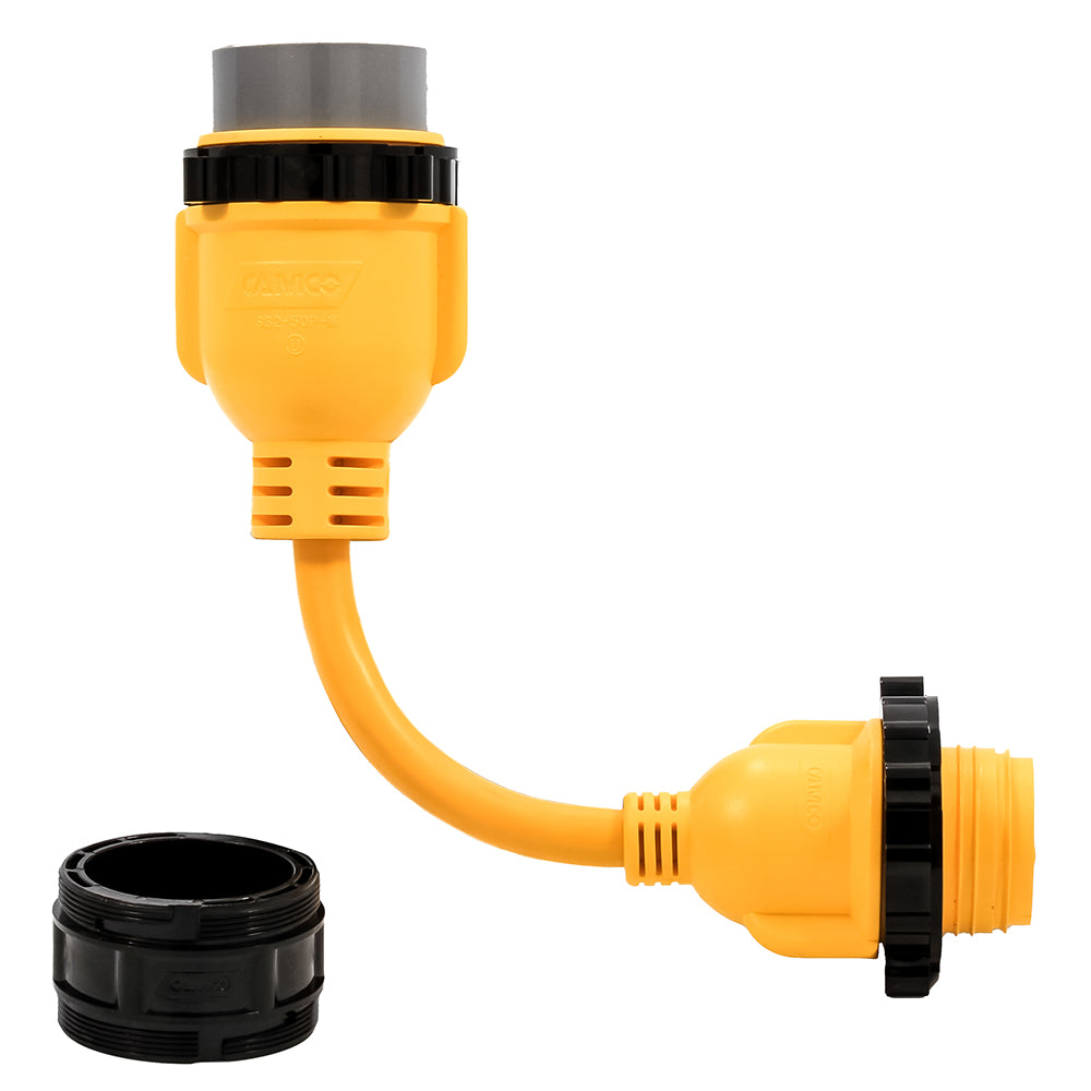 Camco 50AM30AF Power Grip Marine 12 Locking Adapter  MLockFLocking Adapter 55625