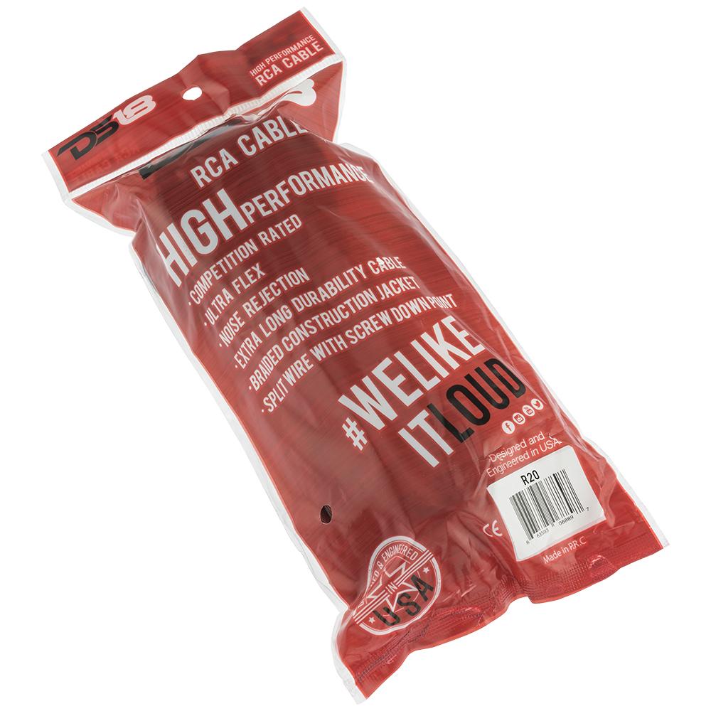 DS18 Advance Ultra Flex RCA Cable 20 R20