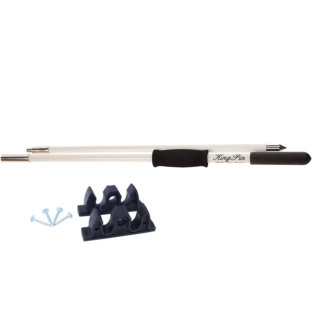 Panther 10 King Pin Anchor Pole 2Piece White KPP100W
