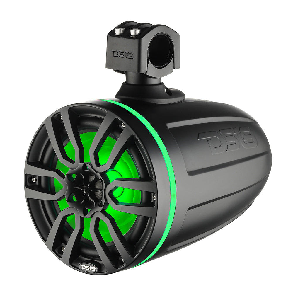 DS18 X Series HYDRO 8 Wakeboard Pod Tower Speaker wRGB LED Light 375W Matte Black NXLX8TPBK