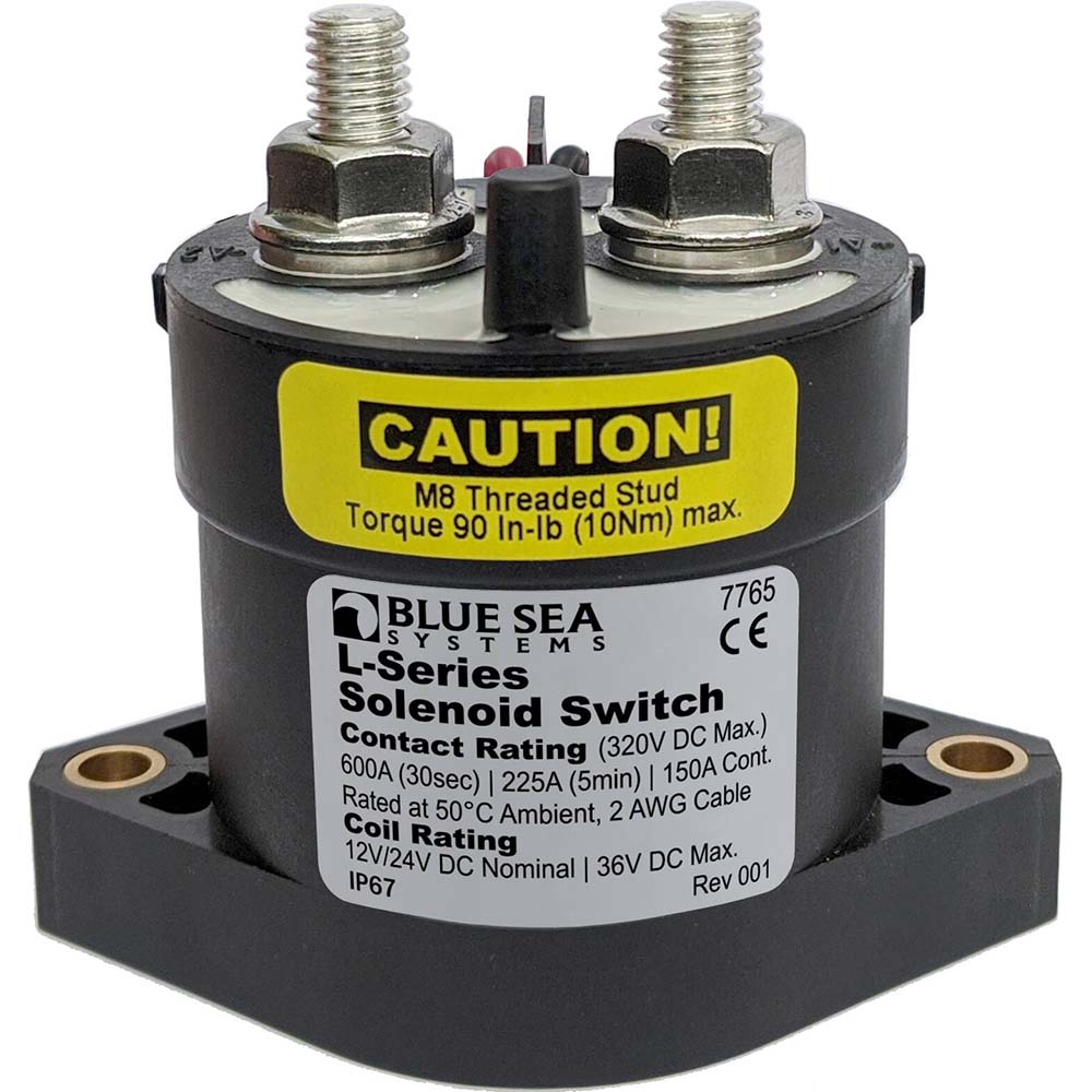 Blue Sea 7765 LSeries Solenoid Switch 150A 1224V DC 7765