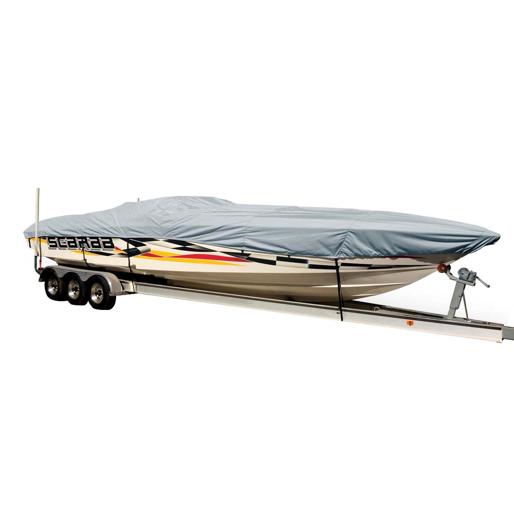 Carver SunDURA StyledtoFit Boat Cover f295 Performance Style Boats  Grey 74329S11