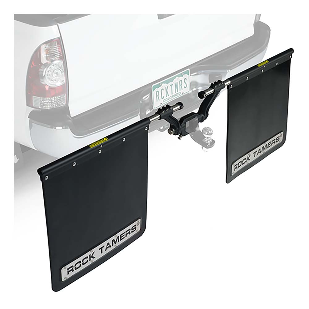 ROCK TAMERS 2 Hub Mudflap System Matte BlackStainless 00108