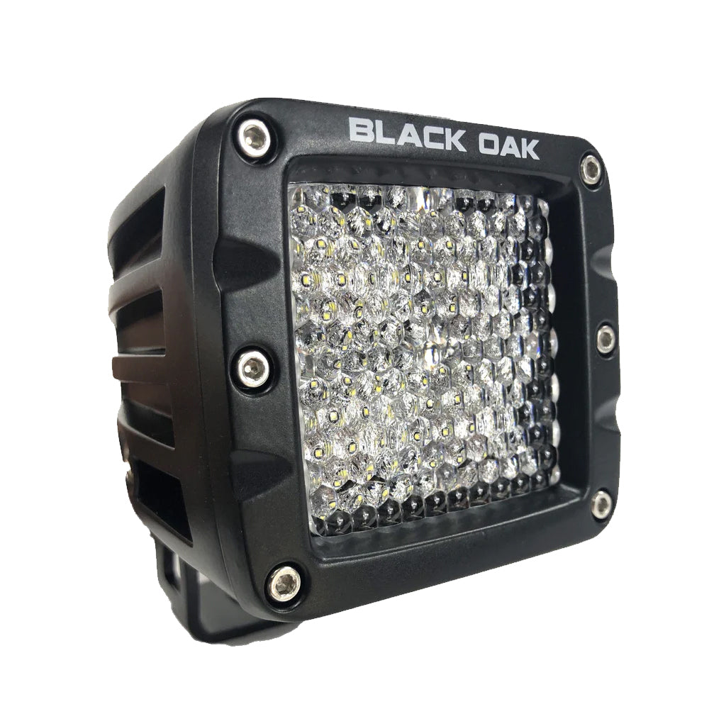 Black Oak 2 LED Pod Light Diffused Optics Black Housing Pro Series 30 2DPOD10CR