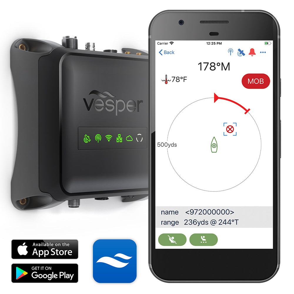 Vesper Cortex M1 Full Class B SOTDMA SmartAIS Transponder wRemote Vessel Monitoring Works Worldwide 0100281520
