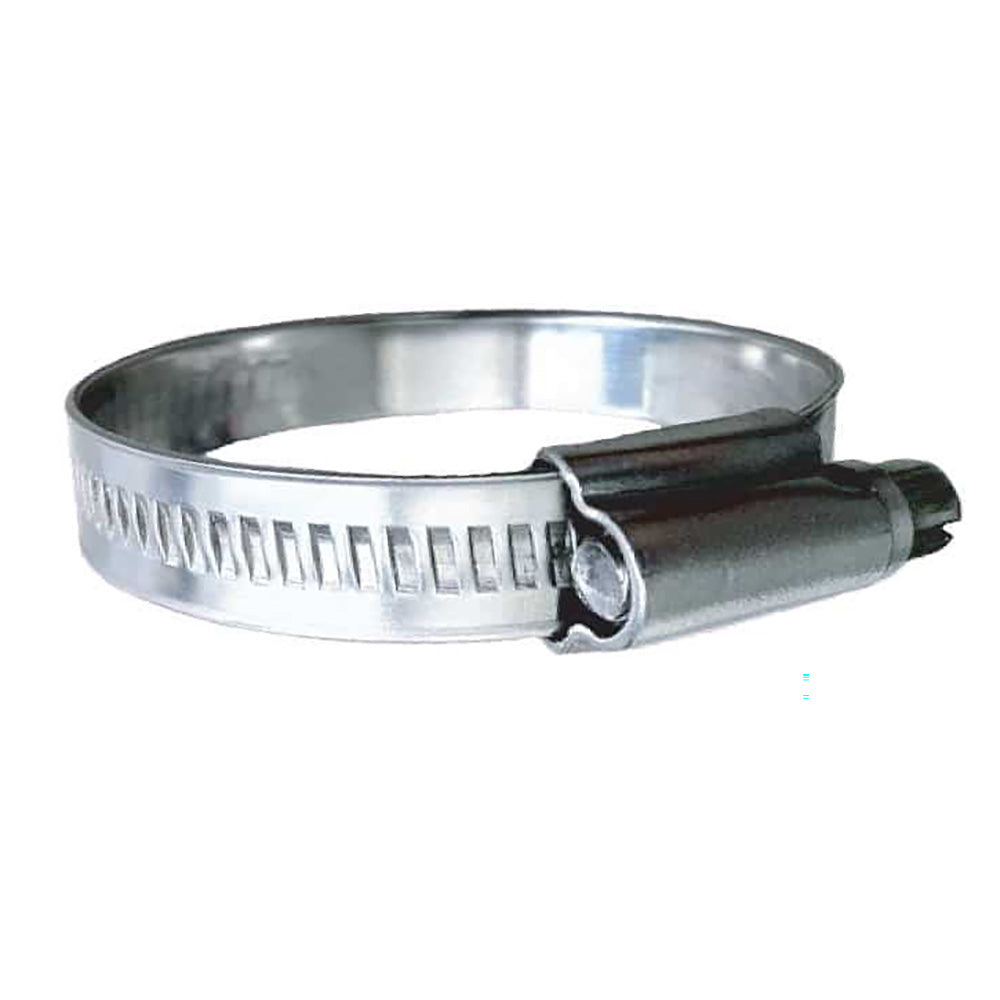 Trident Marine 316 SS NonPerforated Worm Gear Hose Clamp 1532 Band 112 2 Clamping Range 10Pack SAE Size 24 7101381
