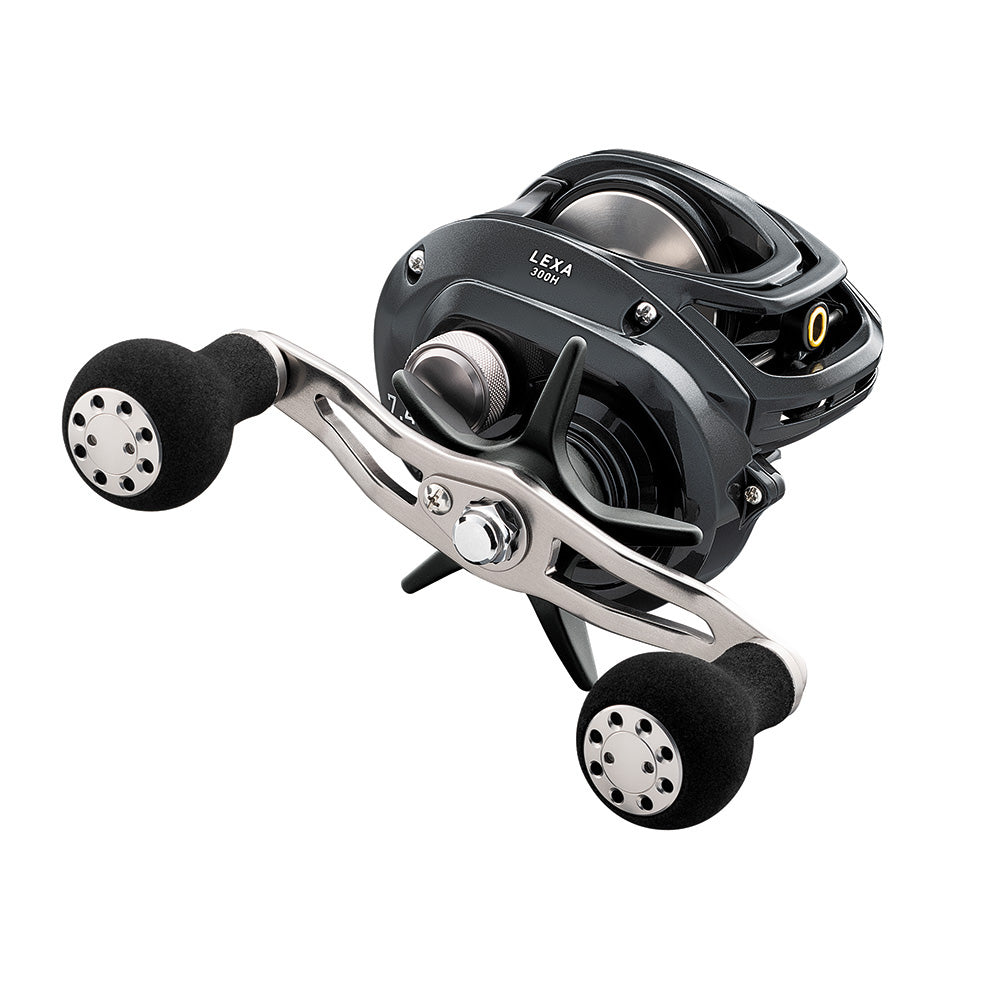 Daiwa Lexa 400 Baitcasting Reel  Left Hand  High Speed  Dual Paddle Handle LX400L