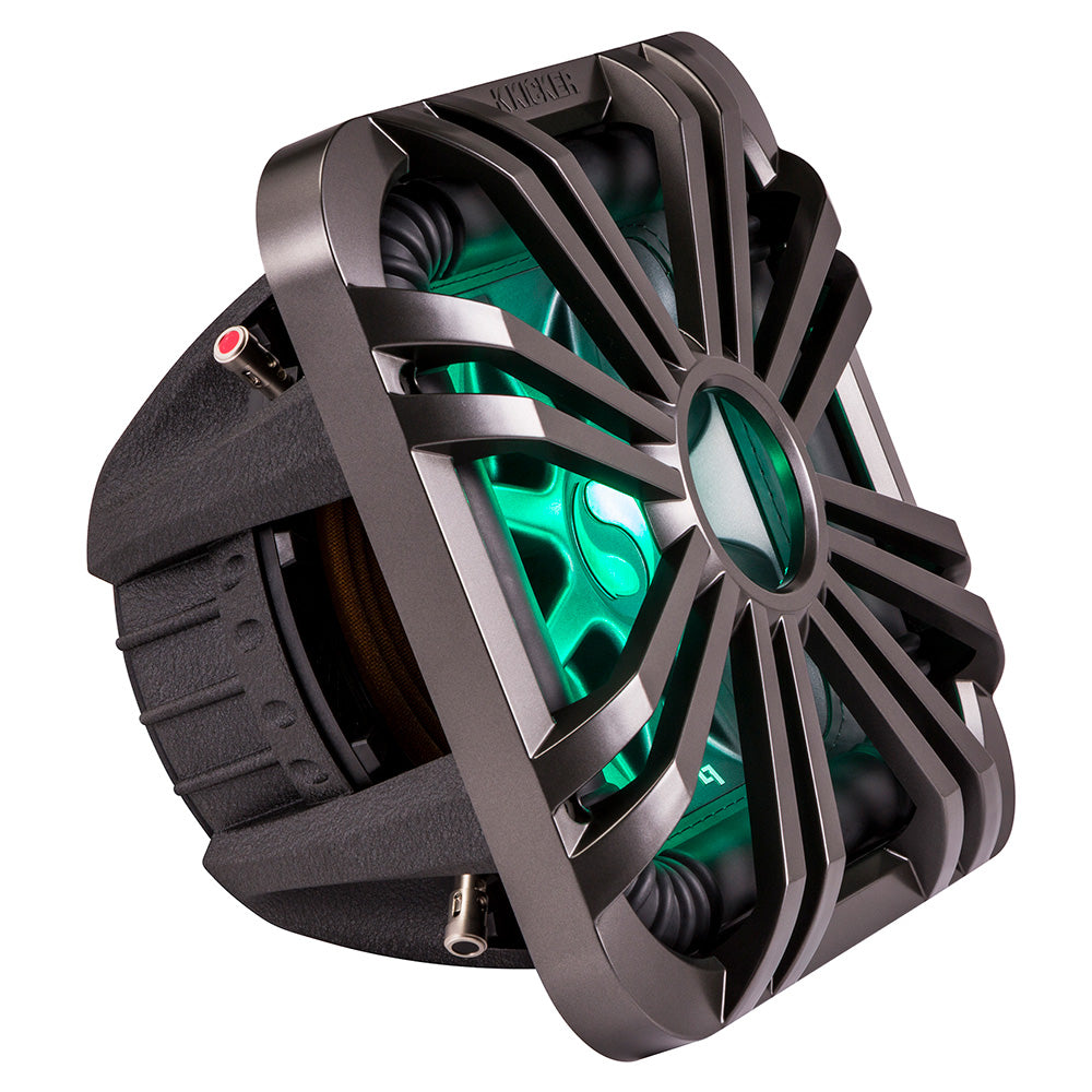 KICKER 12 Square Subwoofer Grille f11S12L7  44L7S12  Charcoal LED Lighting 11L712GLC