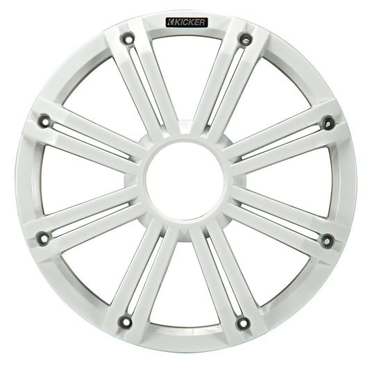 KICKER KMG12 12 Grille fKM12  KMF12 Subwoofers  White LED Lighting 45KMG12W