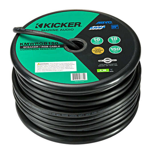 KICKER 150 16AWG Speaker Wire  18AWG RGB Wire 46KMWRGB150