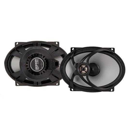 KICKER PSC572 5x7 Harley Davidson Replacement Coaxial Speakers  4Ohm Black 48PSC574