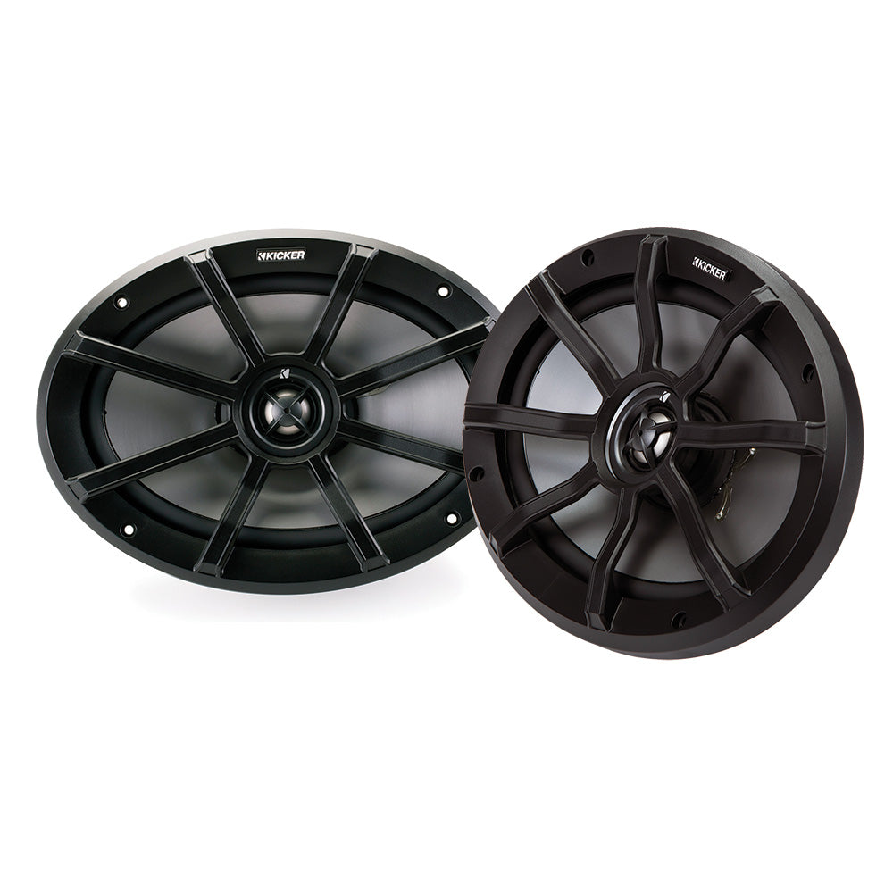 KICKER PS69 6x9 Powersports WeatherProof Coaxial Speakers  2Ohm Black 40PS692
