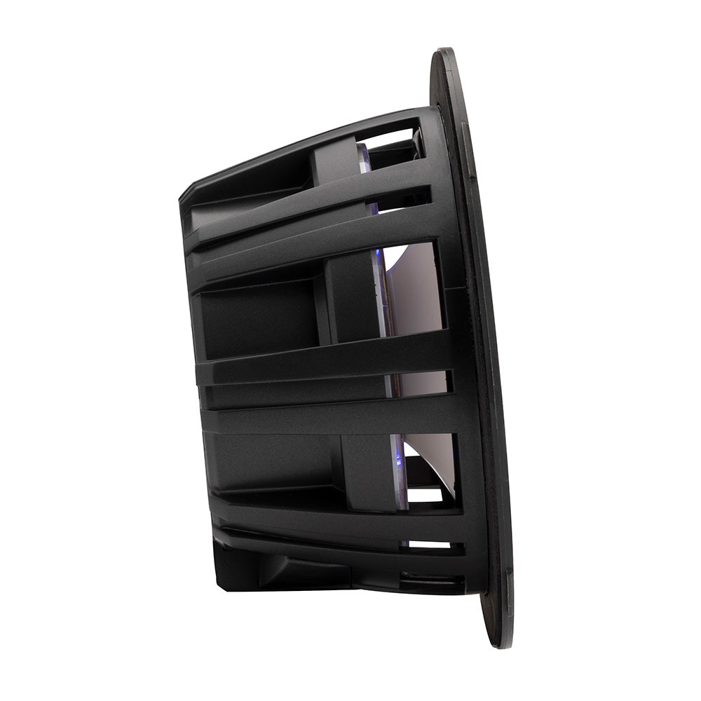 KICKER KM614FL 65 Low Profile Coaxial Marine Speakers wRGB Lighting  4Ohm White 51KM614FL