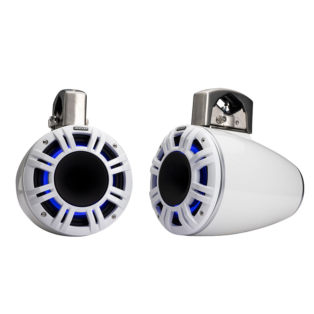 KICKER KMTCXL65 65 LED Horn Loaded Compression Driver Tower System  White 51KMTCXL65W