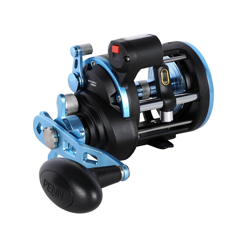 PENN WARII15LWLC Warfare II Level Wind 15 Right Hand Conventional Reel wLine Counter 1639162