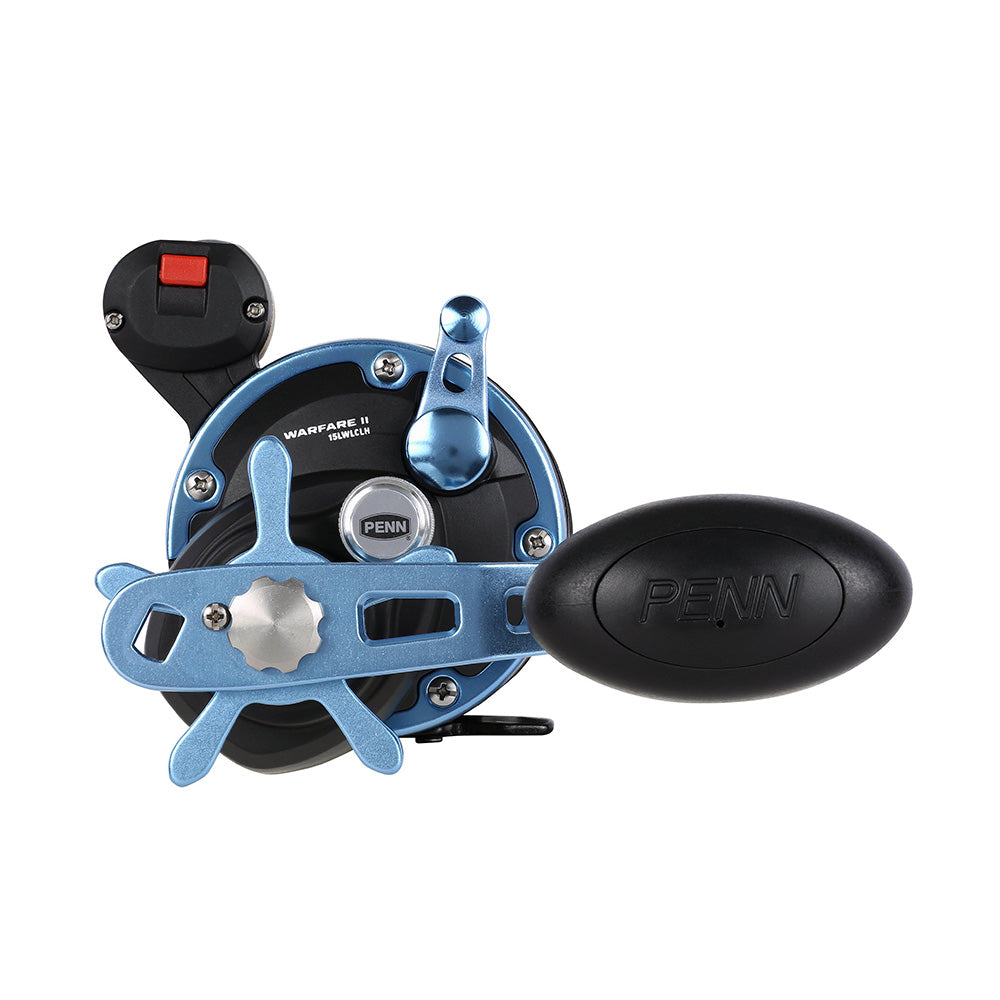 PENN WARII15LWLCLH Warfare II Level Wind 15 Left Hand Conventional Reel wLine Counter 1639681
