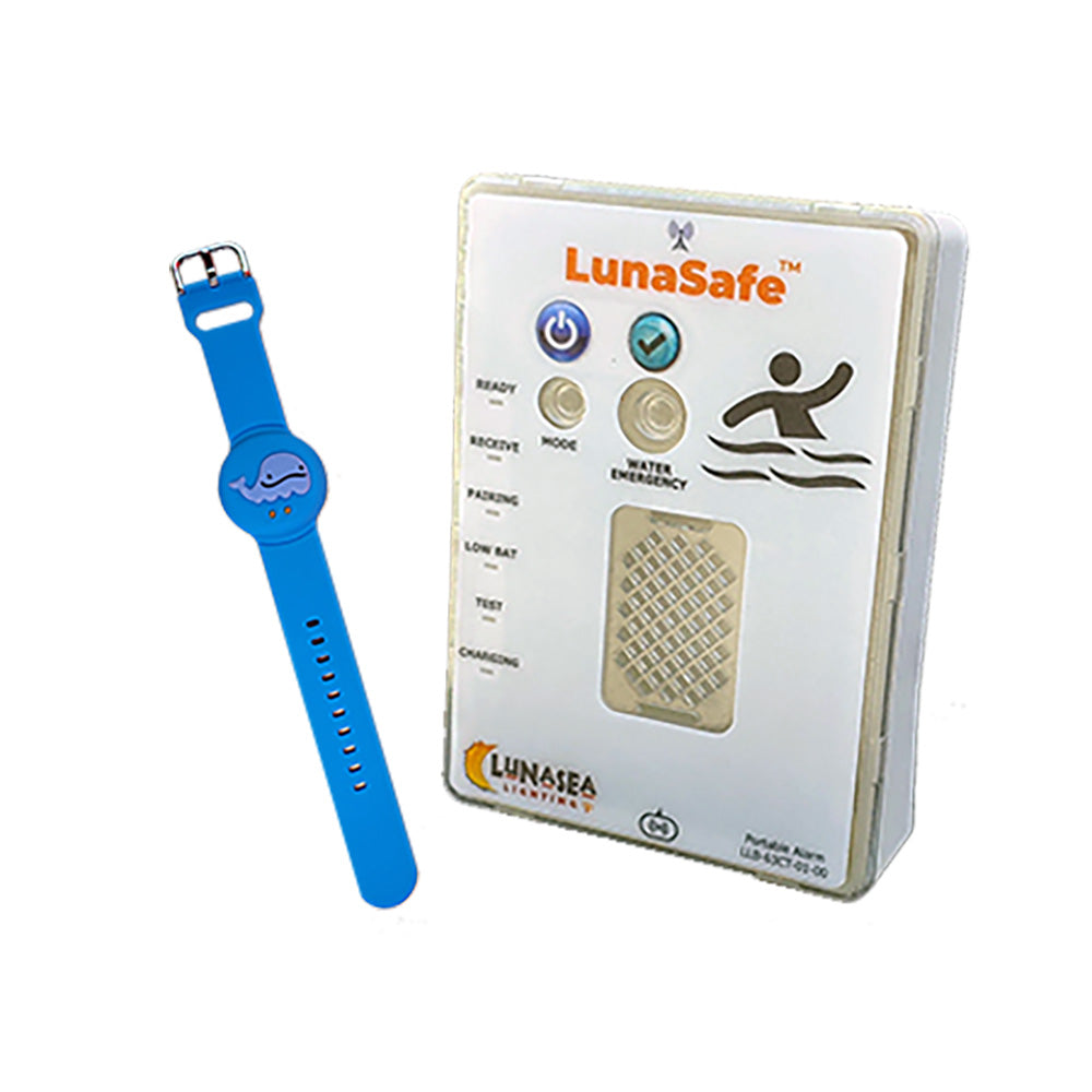 Lunasea Water Activated RF Transmitter wRechargeable Alarm Receiver  Blue LLB64BL02K2