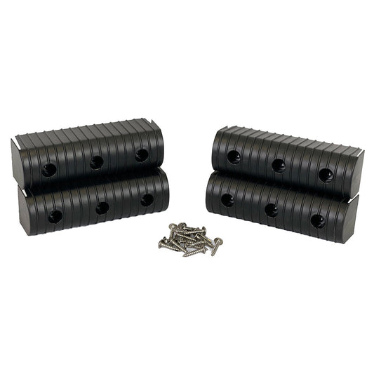 Caliber BunkWrap End Cap 2x6 Black Accessory Kit wStainless Steel Hardware 4Pack 23053BK