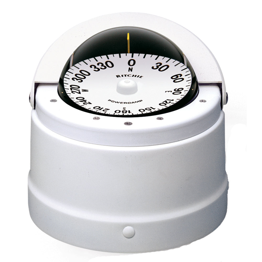 Ritchie DNW200 Navigator Compass  Binnacle Mount  White DNW200