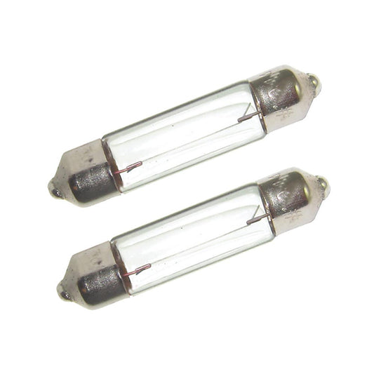 Perko Double Ended Festoon Bulbs  12V 10W 80A  Pair 0071DP0CLR