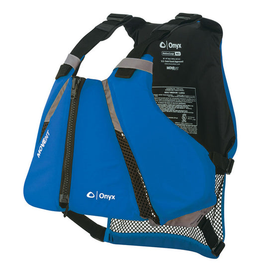 Onyx MoveVent Curve Paddle Sports Life Vest  XSS  Blue 12200050002016